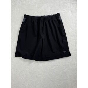 Speedo‎ Men's Hydro Tech Volley Swim Shorts, Black/Gray Size L